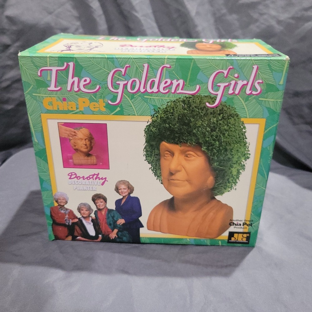 Golden Girls Chia Pet Dorothy Decorative Pottery Planter